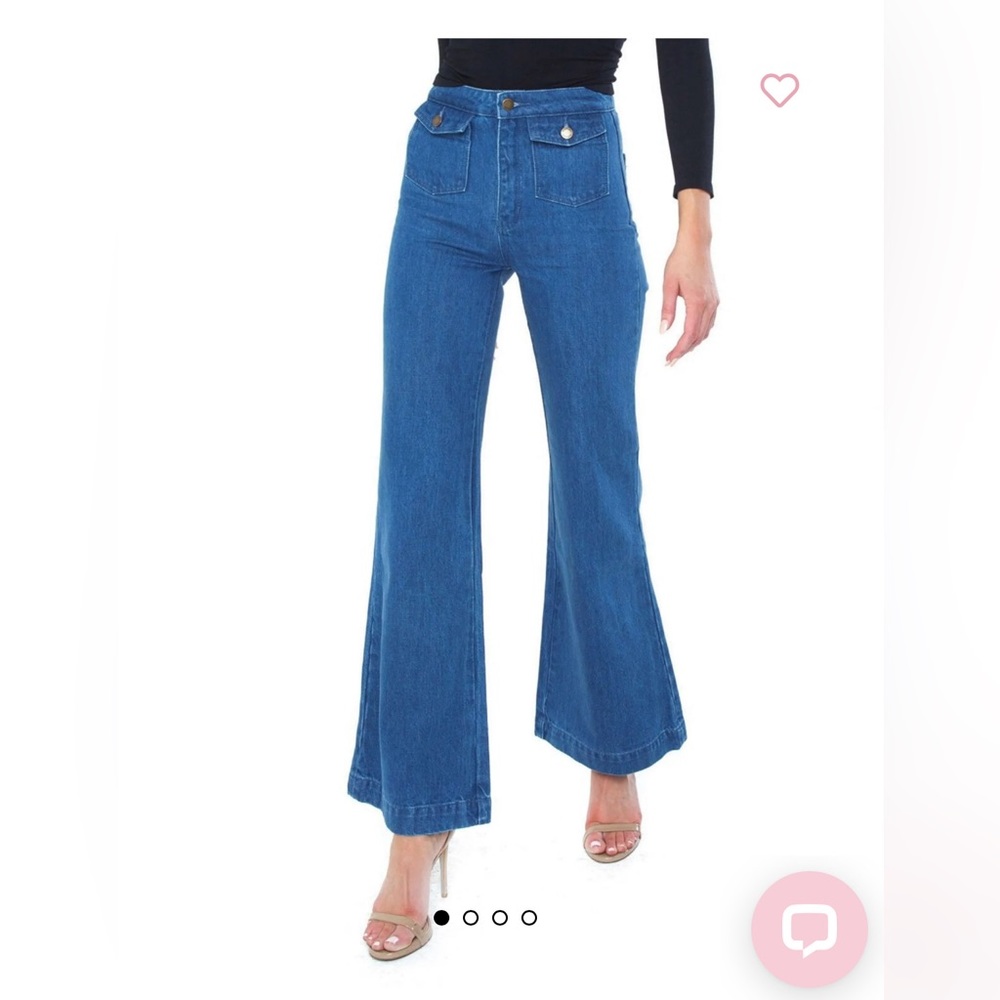 Rolla’s east coast flare high waist jeans 24 rigid denim high rise